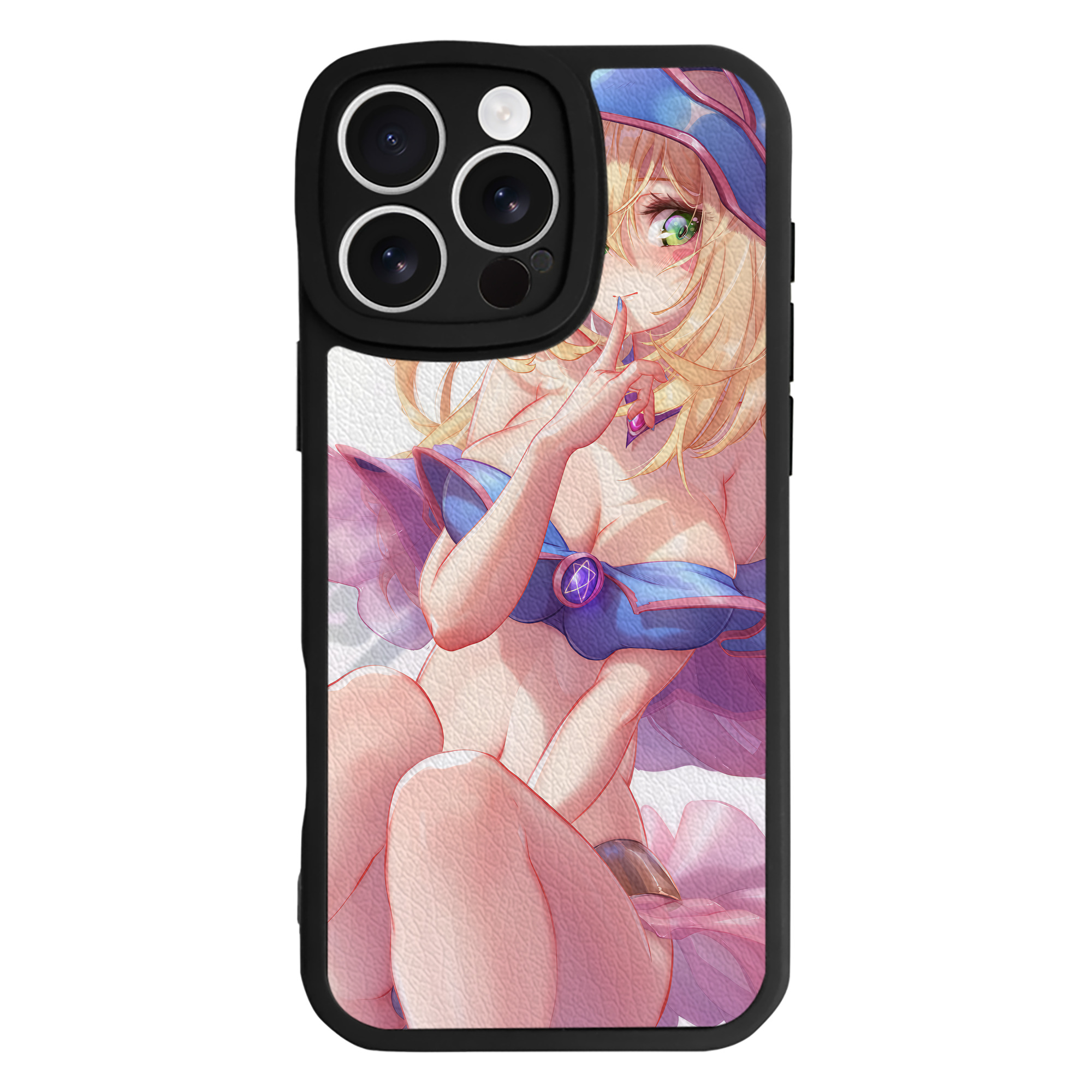 （画像用） 遊☆戯☆王 Yu-Gi-Oh! 【iPhone 16シリーズ対応】シリコンスマホケース（レザー調） 材質：シリコン